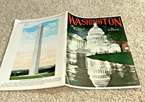 1930 WASHINGTON SOUVENIR GUIDE In Colors American Autochrome Co., Chicago - Picture 1 of 17