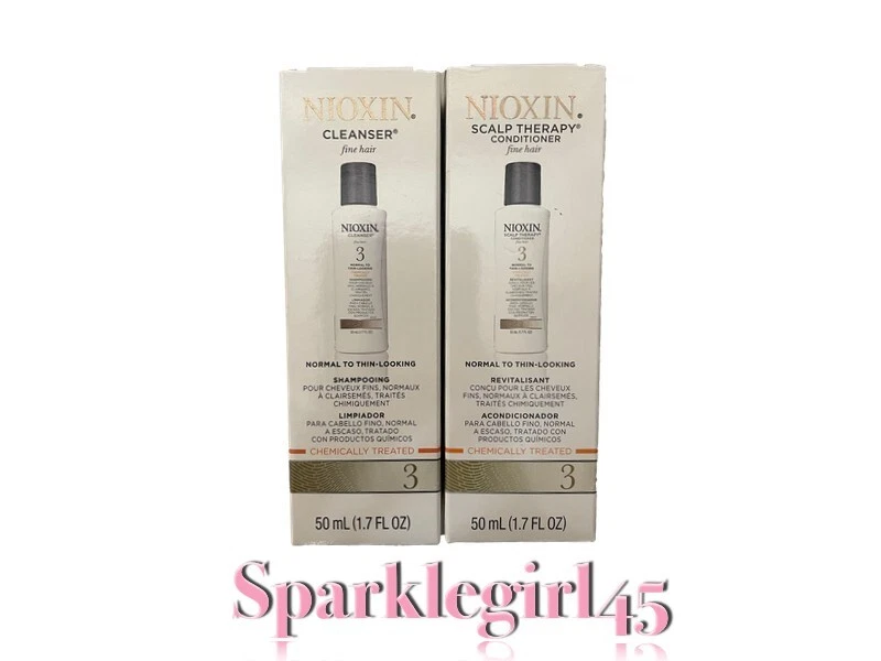 NIOXIN System 3 Shampoo & Conditioner, 1.7oz. SET! NEW IN BOX! FRESH! FREE SHIP! - Image 1 of 1