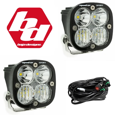 Baja Designs Squadron Sport Clear Driving/Combo LED Luz Auxiliar Pod Par Foto 1 de 4