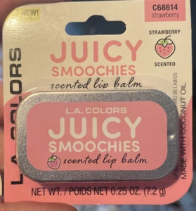 l.a. colors juicy smoochies scranted lip balm - strawberry - Bild 1 von 2