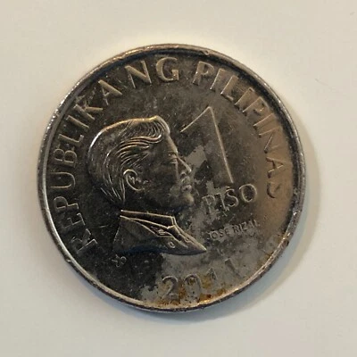 Moneda de 1 peso Filipinas 1993 Banco Central Foto 1 de 2