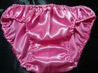 Adult Sissy Frilly Men Baby Pink Satin  Bikini Panties Bloomer Dress-up 34-48