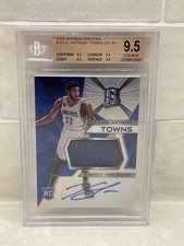 2015-16 Panini Spectra KARL-ANTHONY TOWNS RPA Rookie RC BGS 9.5