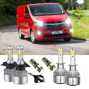 For Vauxhall Vivaro White Xenon HID High/Low/Fog/Side LED Headlight Bulbs Set - Picture 1 of 12