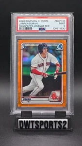2020 Bowman Chrome Jarren Duran First Bowman Orange Shimmer /25 PSA 9 Mint - Picture 1 of 2