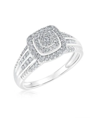 Ellaura 1/2 ctw Cushion Diamond Ring - Image 1 of 3