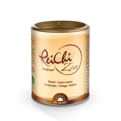 150g ReiChi Zen, Reishi + Chaga + Guarana + Kakao +Cordyceps +Zimt Dr. Jacob´s - Bild 1 von 2