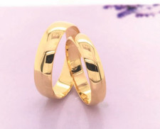 Yellow Gold Wedding Rings 18K (MTO) sep
