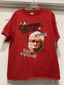 A Christmas Story "Nooo! I Shot My Eye Out!" Graphic T-Shirt Men’s SZ L - Picture 1 of 12