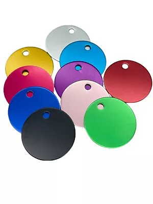 Pawtographiz Dogs Cats ID Tags Personalized Pet  ID Tags Pet Name Tags 10 Colors - Image 1 of 4