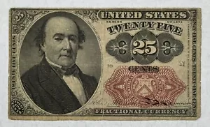 1874 Twenty Five Cents Fractional Currency 25c Paper Money Robert Walker - Picture 1 of 2