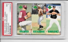PSA 7 ALEX RODRIGUEZ N.Y. YANKEES 1993 1/65600 Appleton foxes RC baseball card