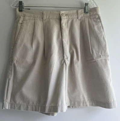 Shorts chino masculino Brittania tamanho 38 cáqui 100% algodão  - Imagem 1 de 4