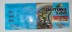 1994 Vintage Daytona 500 Ticket Stub Sterling Marlin Wins Feb. 20. 1994 - Picture 1 of 4