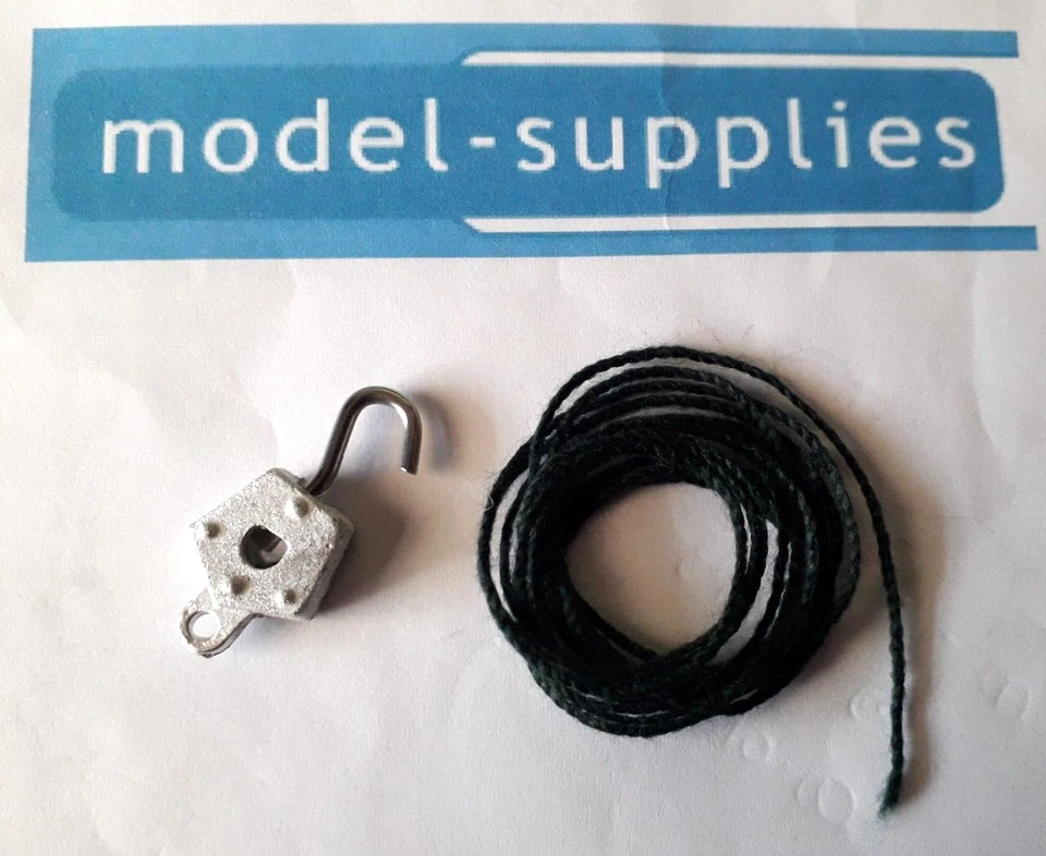 Dinky 661 Recovery Tractor Reproduction Wire Insert Hook with Green Cord - Image 1 of 1