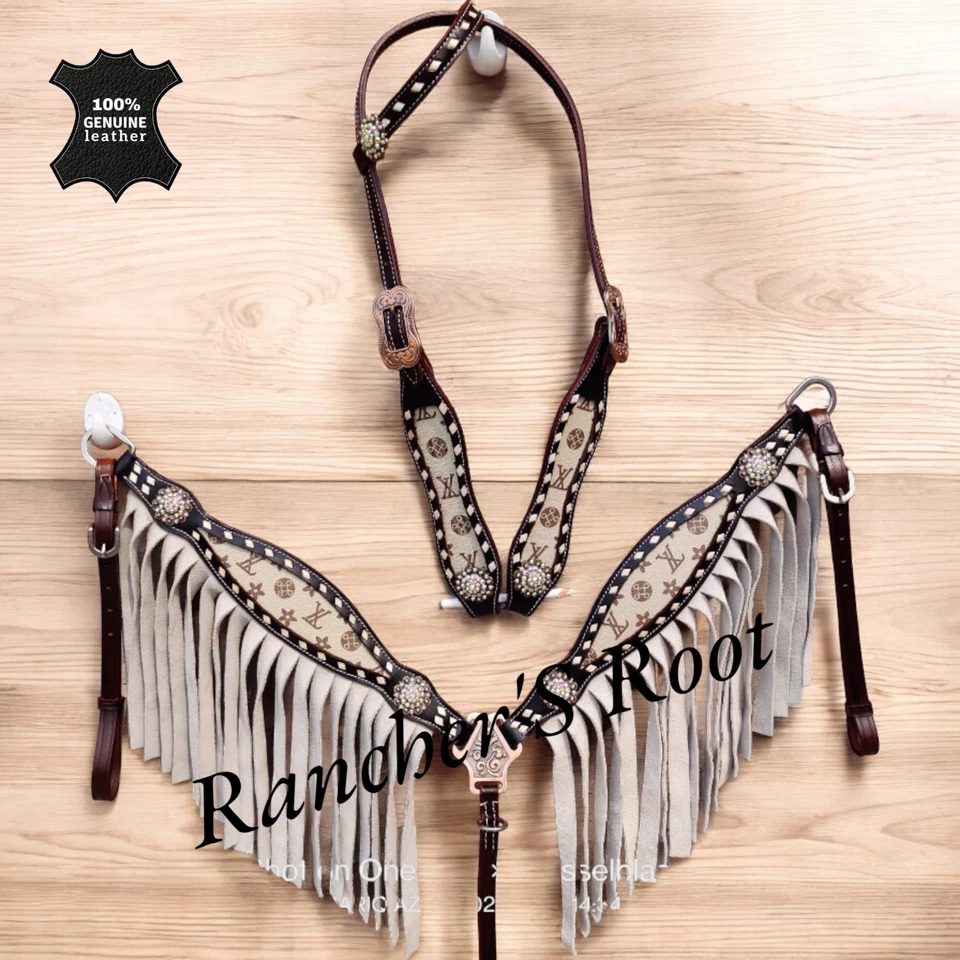 Cream Tack set With Fringe - Image 1 of 1