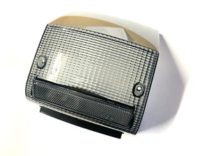 VESPA PX125E PX150E PX200E 1984 TO 1997 BLACK SMOKED REAR BRAKE LIGHT LENS - Picture 1 of 3