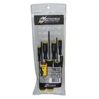Bondhus 74632 8pc Set Balldriver Screwdrivers .050-5/32" - Image 1 of 3