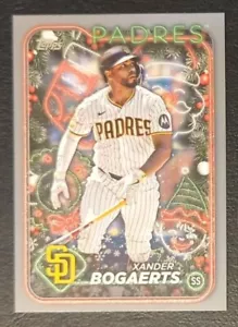 2024 Topps Holiday Xander Bogaerts plata brillo paralelo #H80 - Imagen 1 de 2