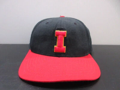 Iowa State Cyclones Hat Cap Fitted Mens 7 3/4 Black Red College Football 90s - Image 1 of 4
