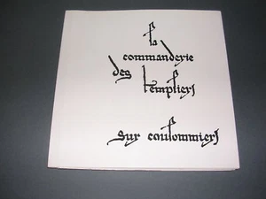 Esotérisme Templier monographie de la commanderie du Coulommiers 1968 - Imagen 1 de 2
