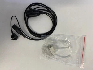 Retevis Walkie Talkie Earpiece 2 Pin PTT Mic Acoustic Tube Inera Earpiece - Picture 1 of 4