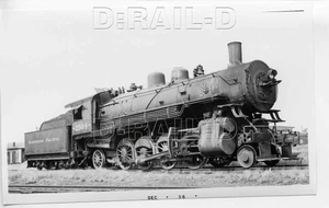 9A462 RP 1955 NORTHERN PACIFIC RAILROAD 2-8-2 LOCOMOTIVE #2504 MANDEN ND - Picture 1 of 1