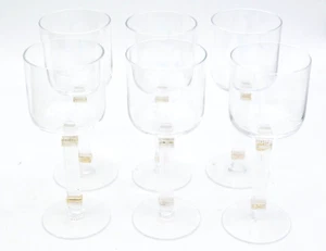 Raro Juego de Cáliz de Vino Christian Dior Gaudron de Oro 6 Cena de Agua Cristal Cena - Imagen 1 de 5