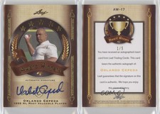 2011 Leaf Legends of Sport Award Winners Gold /5 Orlando Cepeda #AW-17 Auto HOF