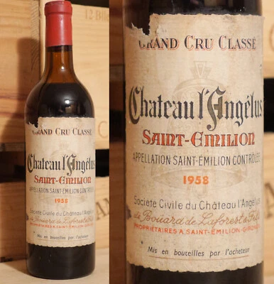 1958er Chateau L'Angelus - Saint-Emilion Grand Cru - TOP RARITÄT !!!! - Bild 1 von 4