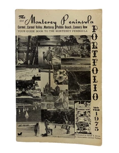 Monterey Peninsula Portfolio Guide Book 1975 Carmel Pebble Beach Cannery Row - Bild 1 von 7