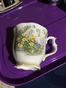 Royal Doulton Spring Beaker Jill Barklem 1983 Mug Adorable Mouse Yellow Flower - Picture 1 of 4