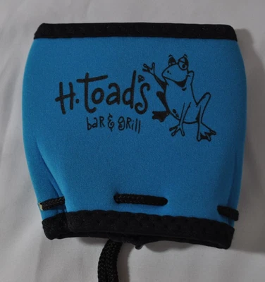 Woozie Wine Glass Koozie H. Toad Bar & Grill Bright Blue Horny Toad Woozie NWOT — 第 1/4 张图片