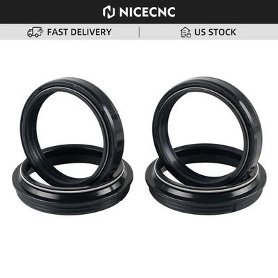 Front Fork Dust Seals Kit 56-147 For Yamaha YZ125 YZ250 YZ250F YZ450F 2004-2018 - Image 1 of 4