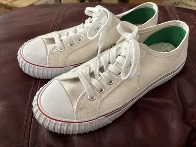 PF Flyers Center Lo Mujeres 8 Hombres 6.5 Blanco Con Cordones Informales Tenis Zapatos Foto 1 de 4
