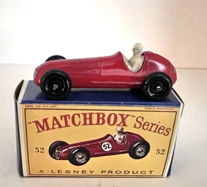 MATCHBOX LESNEY MASERATI 4CL T/1948 - No.  52 A -1958- GOOD EARLY CAR W/BOX WOW - Picture 1 of 14