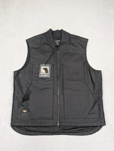Filson Tin Cloth Insulated Work Vest Mens XL Black PrimaLoft Utility 20172090 - Picture 1 of 18