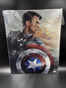 Chris Evans Signed Autograph"Captain America" 16x20 COA Celebrity Authentics - Imagen 1 de 5