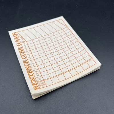 Scrabble Sentence Cube almohadilla de puntuación de repuesto solamente Foto 1 de 4