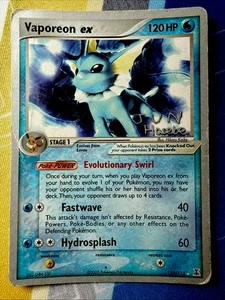 Vaporeon ex 110/113 Ultra Rare (Jun Hasebe) World Championships 2007 Pokémon MP - Picture 1 of 19