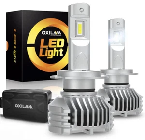 OXILAM H7 LED Headlight Bulb PlugPlay Kit High Low Beam Lamp Ultra White 16000LM - Picture 1 of 6