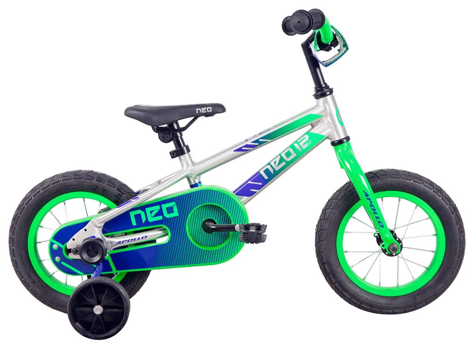 Neo+ 12 Boys Brushed Alloy / Neon Green Navy Blue Fade - image 1 of 1