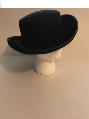 Sombrero de mujer Street Smart by Betmar vintage negro 100 % lana talla única EE. UU. Foto 1 de 4