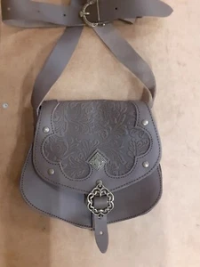 Mytholon Umhängetasche Leder Braun Larp Mittelalter Reenactment #22133 - Bild 1 von 4