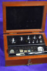 EXCEPTIONALLY RARE BOXED SET OF CHROME SCIENTIFIC WEIGHTS