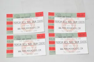 Rock Band 2 Premium Drum Covers Concert Stub Ticket TAPIN2 - Picture 1 of 3