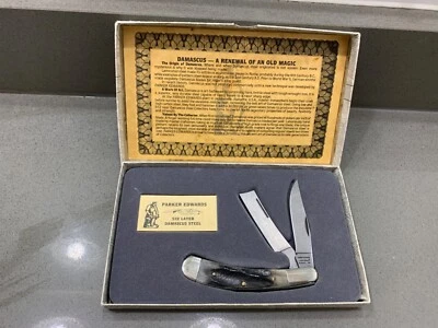 Aço Damasco Edição Limitada, Lâmina Dupla, Multi-Ferramenta Trabalhada na Década de 1880 - Imagem 1 de 4