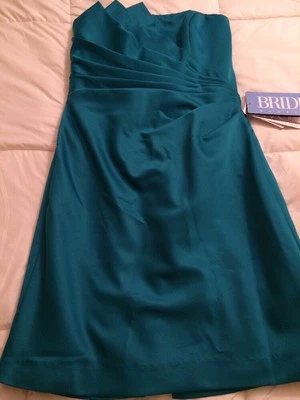 Nuevo con etiquetas Vestido de Dama de honor Vestido Jordan Moda Color Pavo Real Novia NUEVO Talla 6 Foto 1 de 4