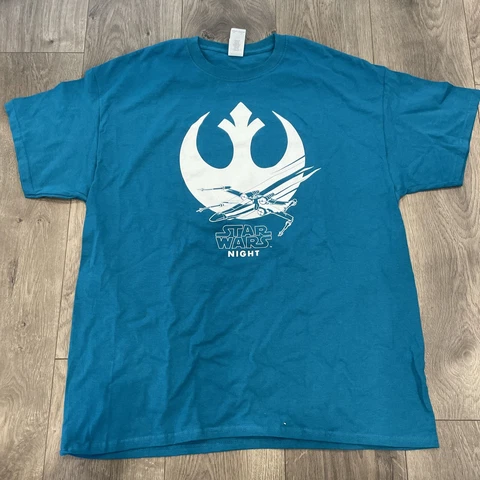 SJ Sharks Star Wars Night 2019 Admiral Vlasicbar SGA T-Shirt XL X-Wing #44 Cover