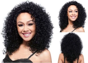 Fashion Long Black Curly Wig For African American Women Lady Girl Hair Wigs +Cap - Picture 1 of 7